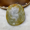 Type A Yellow Jade Jadeite Guan Gong on Champion Stallion 78.77g 66.5 by 53.6 by 14.5mm - Huangs Jadeite and Jewelry Pte Ltd