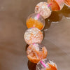 Natural Orange Beads Bracelet - 30.0g 10.1mm/bead 19 beads - Huangs Jadeite and Jewelry Pte Ltd