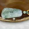 Type A Icy Piao Hua Green Jade Jadeite Shan Shui Necklace - 17g 43.7 by 29.2 by 5.4mm - Huangs Jadeite and Jewelry Pte Ltd