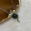 Natural Amber 925 Sliver Necklace 4.44g 32.2 by 14.0 by 13.0mm - Huangs Jadeite and Jewelry Pte Ltd