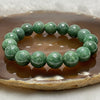 Type A Full Green Jade Jadeite Bracelet 50.5g 12.3mm/bead 17 beads - Huangs Jadeite and Jewelry Pte Ltd