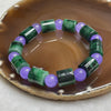 Type A Green Jade Jadeite Barrel Bracelet 55.31g 13.0 by 12.2 10 barrels - Huangs Jadeite and Jewelry Pte Ltd