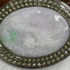 Type A Lavender & Green Eagle Jade Jadeite Belt Hook 79.88g 70.4 by 53.8 by 7.4mm - Huangs Jadeite and Jewelry Pte Ltd
