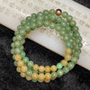 Type A Burmese Mixed Colour Green Jade Jadeite Necklace - 59.88g 6.7mm/bead 112 beads - Huangs Jadeite and Jewelry Pte Ltd