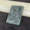 Type A Blueish Green Guan Yin & Dragon Jade Jadeite Pendant 59.38g 65.9 by 44.0 by 8.6mm - Huangs Jadeite and Jewelry Pte Ltd