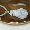 Grand Master CertifiedType A Icy Sky Blue Jade Jadeite Ruyi and Frogs Pendant - 42.40g 51.0 by 33.0 by 15.0 mm - Huangs Jadeite and Jewelry Pte Ltd