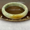Type A Green and Yellow Jadeite Bangle 51.27g inner diameter 55.1mm 12.4 by 7.8mm - Huangs Jadeite and Jewelry Pte Ltd