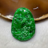 Rare Collectible Type A Full Green Jade Jadeite Shan Shui Pendant 27.26g 53.0 by 37.1 by 7.1mm - Huangs Jadeite and Jewelry Pte Ltd