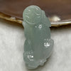 Type A Faint Green Pixiu with Ruyi Jade Jadeite Pendant - 22.84g 41.9 by 20.7 by 14.6mm - Huangs Jadeite and Jewelry Pte Ltd