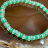 Type A Semi Icy & Apple Green Jade Jadeite Bracelet 7.21g 4.7mm/bead 64 beads - Huangs Jadeite and Jewelry Pte Ltd
