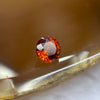 Natural Orange Red Garnet Crystal Stone for Setting - 0.80ct 5.1 by 5.1 by 3.3mm - Huangs Jadeite and Jewelry Pte Ltd