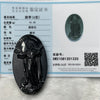 Type A Black Jade Jadeite Jesus 41.42g 67.8 by 39.2 by 7.7mm - Huangs Jadeite and Jewelry Pte Ltd