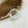 Type A Icy Green Piao Hua Jade Jadeite Ring - 4.43g US 7.75 HK 17 Inner Diameter 18.5mm Thickness 6.0 by 3.8mm - Huangs Jadeite and Jewelry Pte Ltd