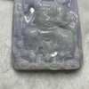 Type A Goddess Jiu Tian Xuan Nü 九天玄女 Lavender Jade Jadeite 61.17g 62.2 by 44.5 by 9.5mm - Huangs Jadeite and Jewelry Pte Ltd