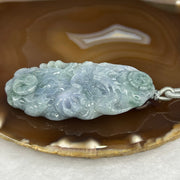 Type A Green and Lavender Dragon Jade Jadeite Pendant 68.90g 73.5 by 37.3 by 14.5 mm - Huangs Jadeite and Jewelry Pte Ltd