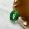 Type A Spicy Green Jade Jadeite Ring 1.68g US5 HK10.5 Inner Diameter 15.8mm Thickness 6.2 by 1.9mm - Huangs Jadeite and Jewelry Pte Ltd