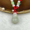 Type A Green Jade Jadeite Hulu Necklace 8.95g 20.4 by 14.3 by 14.3 mm - Huangs Jadeite and Jewelry Pte Ltd