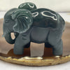 Type A Blueish Green Jade Jadeite Elephant Display - 156.90g 69.2 by 34.8 by 52.9mm - Huangs Jadeite and Jewelry Pte Ltd