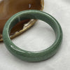 Type A Dou Qing Green Jadeite Bangle 65.49g inner diameter 58.8mm 14.7 by 7.8mm - Huangs Jadeite and Jewelry Pte Ltd