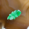 Type A Spicy Green Goldfish Jade Jadeite 1.71g 24.5 by 12.1 by 3.5mm - Huangs Jadeite and Jewelry Pte Ltd