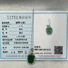 Type A Green Omphacite Jade Jadeite Leaf - 2.76g 30.2 by 15.8 by 5.2mm - Huangs Jadeite and Jewelry Pte Ltd
