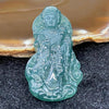 Type A Blueish Green Jade Jadeite Queen Mother of the West 西王母 (王母娘娘) - 18.23g 56.5 by 29.5 by 6.7mm - Huangs Jadeite and Jewelry Pte Ltd