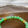 High Quality Type A Apple Green Jade Jadeite Bracelet with tassel 18.64g 7.0mm/bead 27 beads - Huangs Jadeite and Jewelry Pte Ltd