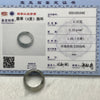Type A Jade Jadeite Ring with Grey patches 3.47g US 8 HK17.5 Inner Diameter 18.1mm Thickness: 6.5 by 3.1mm - Huangs Jadeite and Jewelry Pte Ltd