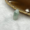 Type A Green Jade Jadeite Peanut - 1.47g 14.3 by 7.4 by 7.4 mm - Huangs Jadeite and Jewelry Pte Ltd