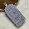 Rare Type A Intense Lavender Guan Gong Jade Jadeite 18k gold with NGI Cert 106.26g 90.0 by 41.3 by 15.8mm - Huangs Jadeite and Jewelry Pte Ltd