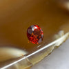 Natural Orange Red Garnet Crystal Stone for Setting - 1.05ct 5.5 by 5.5 by 3.8mm - Huangs Jadeite and Jewelry Pte Ltd