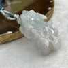 Grand Master Certified Type A Lavender and Green Jade Jadeite Pixiu Pendant 43.84g 51.2 by 23.2 by 18.2 mm - Huangs Jadeite and Jewelry Pte Ltd