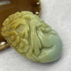 Natural Green and Yellow Antique Nephrite Bird Pendant 117.14g 38.3 by 20.8 by 13.0mm - Huangs Jadeite and Jewelry Pte Ltd
