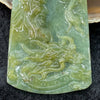 Type A Burmese Yellow & Green Jade Jadeite Guan gong - 66.56g 75.1 by 52.7 by 9.0mm - Huangs Jadeite and Jewelry Pte Ltd