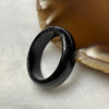 Type A Black Jade Jadeite Ring 4.1g US10.5 HK23.5 Inner Diameter 20.3mm Thickness 7.3 by 3.1mm - Huangs Jadeite and Jewelry Pte Ltd