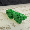 Type A Spicy Green Dragon Jade Jadeite Pendant - 2.89g 23.5 by 10.6 by 6.3mm - Huangs Jadeite and Jewelry Pte Ltd