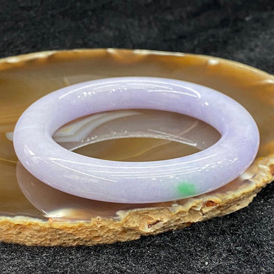 Type A Burmese Lavender Jade Jadeite Bangle - 98.21g 11.7 by 12.4mm inner diameter 55.8mm - Huangs Jadeite and Jewelry Pte Ltd