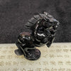 Type A Black Jade Jadeite Horse Display 49.79g 54.1 by 37.8 by 20.1mm - Huangs Jadeite and Jewelry Pte Ltd