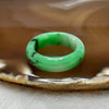 Type A Spicy Green Jade Jadeite Ring 5.3g US8.75 HK19.5 Inner Diameter 18.9mm Thickness: 6.6 by 3.6mm - Huangs Jadeite and Jewelry Pte Ltd