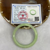 Type A Apple Green Jadeite Bangle 33.66g inner diameter 55.3mm 8.6 by 7.1mm - Huangs Jadeite and Jewelry Pte Ltd