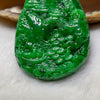 Rare Collectible Type A Full Green Jade Jadeite Shan Shui Pendant 27.26g 53.0 by 37.1 by 7.1mm - Huangs Jadeite and Jewelry Pte Ltd