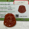 Type A Red Jade Jadeite Guan Gong Pendant 33.57g 57.0 by 52.1 by 5.6mm - Huangs Jadeite and Jewelry Pte Ltd