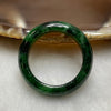 Type A Spicy Green Jade Jadeite Ring 3.38g US7 HK15 Thickness 5.7 by 3.6mm Inner Diameter 17.2mm - Huangs Jadeite and Jewelry Pte Ltd