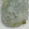 Grand Master Certified Type A Semi Icy Green and Yellow Jade Jadeite Dragon Pendant 50.62g 65.8 by 40.9 by 13.4mm - Huangs Jadeite and Jewelry Pte Ltd