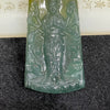 Type A Icy Yellow Blueish Green Thousand hands Guan Yin Jade Jadeite 38.55g 66.0 by 37.1 by 8.6mm - Huangs Jadeite and Jewelry Pte Ltd