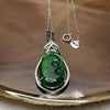 Type A Green Omphacite Jade Jadeite Ruyi - 3.36g 37.9 by 17.7 by 6.2mm - Huangs Jadeite and Jewelry Pte Ltd