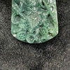 Type A Old Mine Dark Green Three Headed Nezha Jade Jadeite Pendant - 88.07g 73.8 by 46.2 by 15.6mm - Huangs Jadeite and Jewelry Pte Ltd