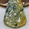 Type A Yellow with Green Piao Hua Jade Jadeite Dragon 22.22g 57.2 by 42.7 by 5.1mm - Huangs Jadeite and Jewelry Pte Ltd