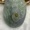 Type A Tri Color Lavender Green Yellow Dragon Ruyi Ball 77.76g 72.2 by 38.6 by 26.7mm - Huangs Jadeite and Jewelry Pte Ltd