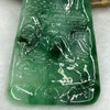Type A ICY Spicy Green Jade Jadeite Shan Shui Pendant - 35.06g 63.8 by 38.4 by 6.2mm - Huangs Jadeite and Jewelry Pte Ltd